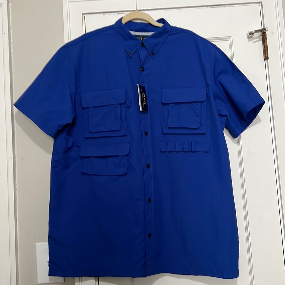 NWT Polo Ralph Lauren Blue Men’s Shirt Size XL Classic Fit